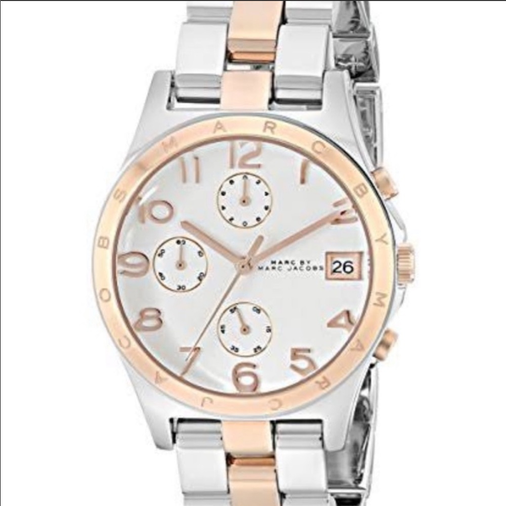 Marc Jacobs watch rose gold and silver